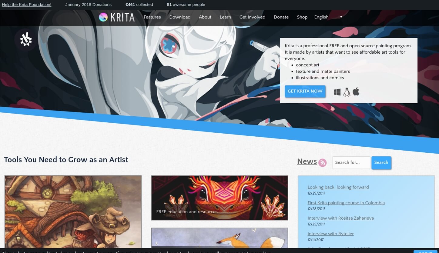krita website